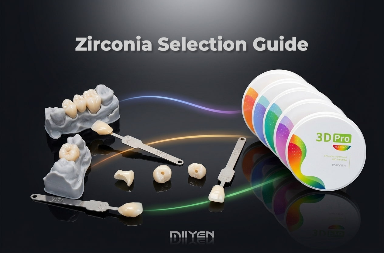 ¿Cómo elegir el bloque de zirconia adecuado para coronas y puentes?